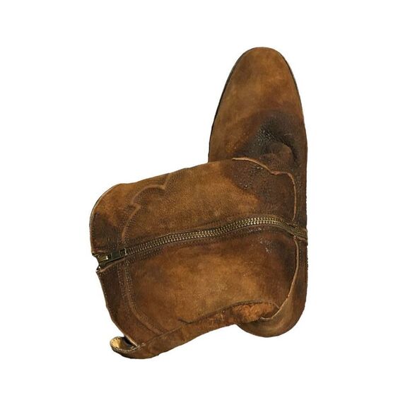 Corral Western Boots Mens Lamb Embroidery Zip Leather Chocolate C3886 Sz 7d - Picture 8 of 8